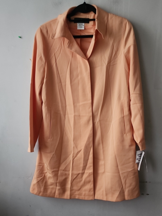 Harve Benard Jackets & Blazers - Women's Peach Single-Button Trench Coat